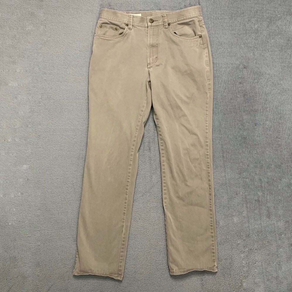 Onward Reserve Pants Mens 32x32 Beige Classic 5 Pocket Stretch Chino (32x30)